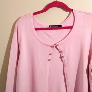 Pink Sweater Size 2X. FEELS LIKE CASHMERE